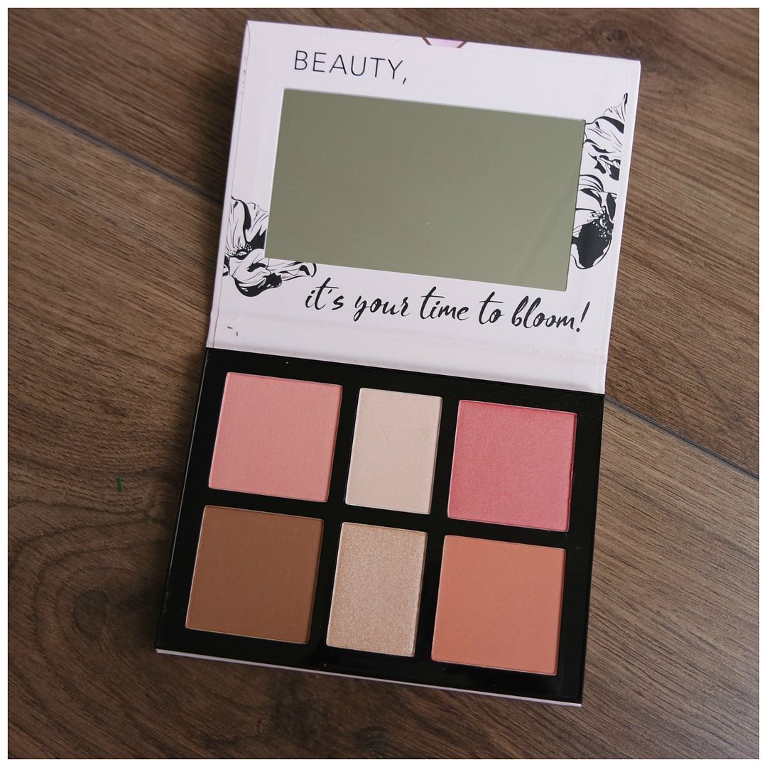 catrice romantic gardens everyday cheek and face palette blush bronzer highlight review swatch