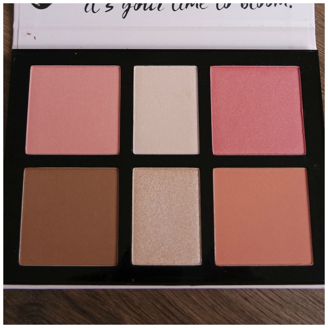 catrice romantic gardens everyday cheek and face palette blush bronzer highlight review swatch