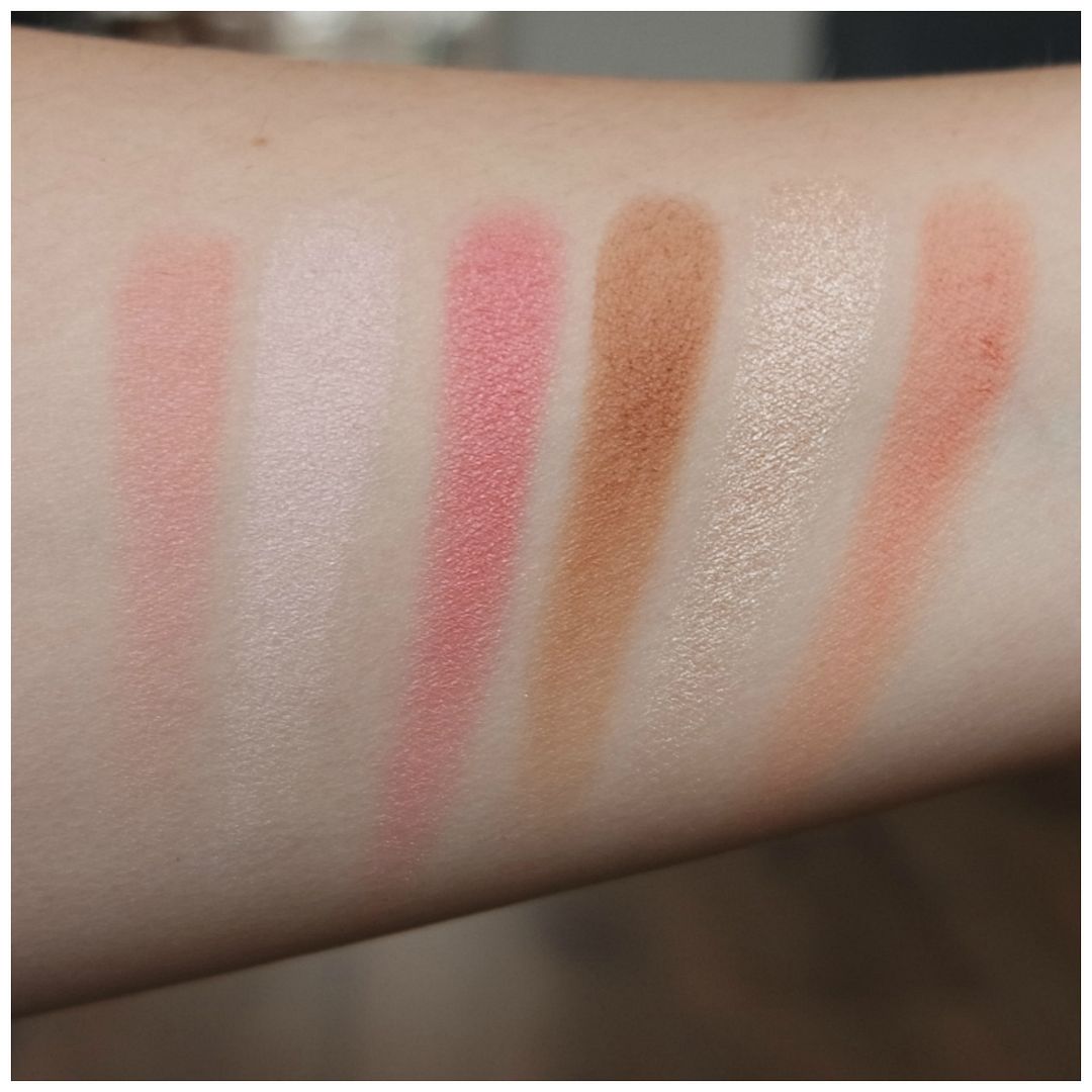 catrice romantic gardens everyday cheek and face palette blush bronzer highlight review swatch