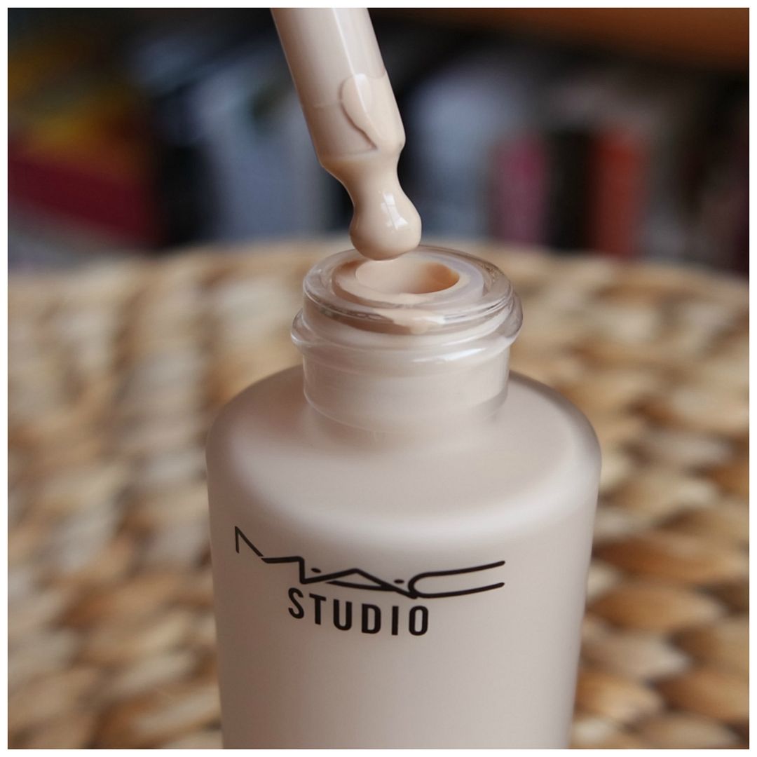 mac waterweight foundation nc15 review swatch